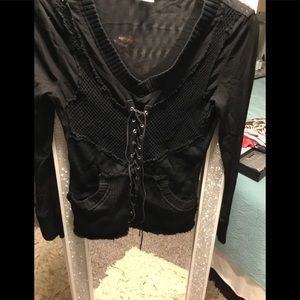 Black cute sweater L